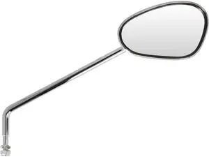 Rétroviseur Bumm ovale droit coudé chromé Rétroviseur Bumm ovale droit coudé chromé
