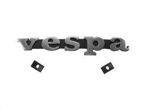 Emblème plaque de jambe "Vespa" aluminium 3D | Vespa Largeframe, Smallframe Emblème plaque de jambe "Vespa" aluminium 3D | Vespa Largeframe, Smallframe