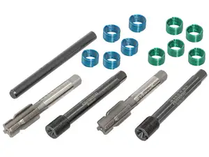 Set di riparazione filettatura HeliCoil filettatura pedale 9/16" 20G LH/RH Set di riparazione filettatura HeliCoil filettatura pedale 9/16" 20G LH/RH