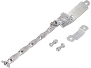 Cavalletto laterale ruotato a sinistra montaggio piatto 27 cm cromo Cavalletto laterale ruotato a sinistra montaggio piatto 27 cm cromo
