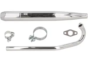 GPO exhaust cigar Ø 28 / 60 mm chrome | Sachs 503 ADV GPO exhaust cigar Ø 28 / 60 mm chrome | Sachs 503 ADV