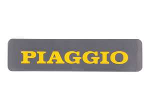 Sticker tank "PIAGGIO" 115 x 27 mm gray / orange | Piaggio Ciao, SI, Bravo, SUPERbravo Sticker tank "PIAGGIO" 115 x 27 mm gray / orange | Piaggio Ciao, SI, Bravo, SUPERbravo