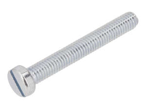 Vis M6x45 tête cylindrique fendue zinguée Vis M6x45 tête cylindrique fendue zinguée