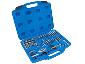 Set di filettatura BGS (M3 - M12) 56 pezzi. Set di filettatura BGS (M3 - M12) 56 pezzi.