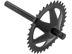 GPO Axe de pédalier avec couronne 34 dents noir | Puch X30 Velux GPO Axe de pédalier avec couronne 34 dents noir | Puch X30 Velux