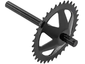 GPO Axe de pédalier avec couronne 34 dents noir | Puch X30 Velux GPO Axe de pédalier avec couronne 34 dents noir | Puch X30 Velux
