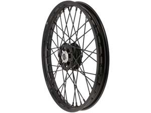 Jante à rayons 17" avant Alu CNC massif noir Jante à rayons 17" avant Alu CNC massif noir