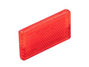 Reflektor 62 x 36 mm rot selbstklebend eckig Reflektor 62 x 36 mm rot selbstklebend eckig