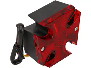 Fanale posteriore "Maryland" nero Fanale posteriore "Maryland" nero