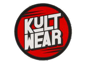 mk-Merch Toppa in velcro "KULTWEAR" in gomma Ø 63 mm mk-Merch Toppa in velcro "KULTWEAR" in gomma Ø 63 mm