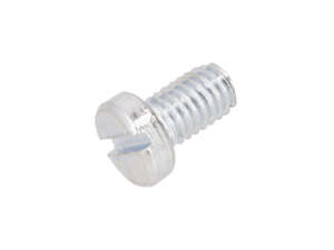 Vis M6x10 tête cylindrique fendue zinguée Vis M6x10 tête cylindrique fendue zinguée