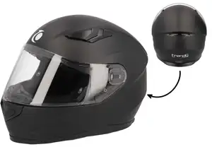 Integral-Helm «Trendy» schwarz matt Integral-Helm «Trendy» schwarz matt