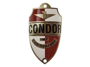 Tubo di sterzo a piastra di marca Condor (piegato) Tubo di sterzo a piastra di marca Condor (piegato)