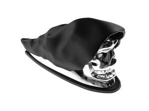 Zierfigur Totenkopf Chrom Zierfigur Totenkopf Chrom