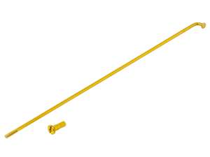 GPO 19" Speiche einzeln inkl. Nippel (2.9 x 212 mm) gold GPO 19" Speiche einzeln inkl. Nippel (2.9 x 212 mm) gold