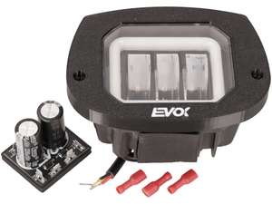 Evok LED headlight insert triple lens "parking light angular" | Piaggio Ciao Evok LED headlight insert triple lens "parking light angular" | Piaggio Ciao
