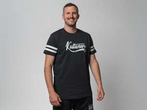KULTWEAR Maglietta "Crew" nero / bianco KULTWEAR Maglietta "Crew" nero / bianco