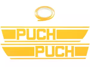 Klebersatz Tank gelb Folienplot | Puch X30 Klebersatz Tank gelb Folienplot | Puch X30