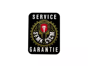 Aufkleber Service / Garantie (original) weiss Aufkleber Service / Garantie (original) weiss