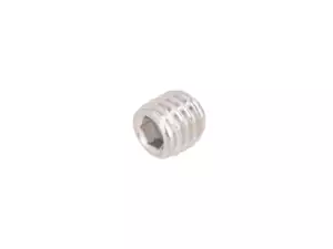 Vite senza testa M5x5 con esagono incassato e testa ad anello, in acciaio inossidabile Vite senza testa M5x5 con esagono incassato e testa ad anello, in acciaio inossidabile