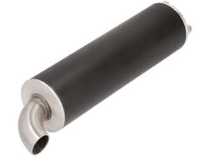 Schalldämpfer mit 3-Punkte Aufnahme schwarz Inox Schalldämpfer mit 3-Punkte Aufnahme schwarz Inox
