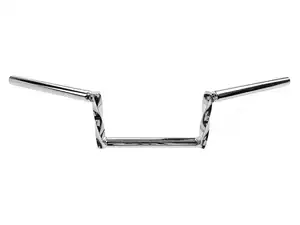 Handlebar fork plate 12 cm "Z" turned chrome Handlebar fork plate 12 cm "Z" turned chrome