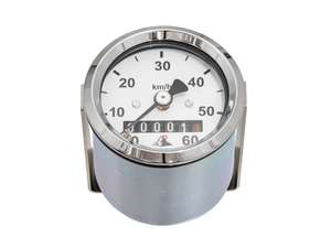 66HEROES speedometer 60 km/h Ø 48 mm "mofakult" white 66HEROES speedometer 60 km/h Ø 48 mm "mofakult" white