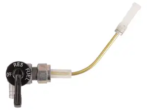 Robinet d'essence OMG horizontal M12x1 marqué (avec écrou) sortant par le bas Robinet d'essence OMG horizontal M12x1 marqué (avec écrou) sortant par le bas