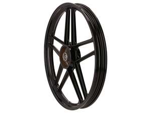 Ruota 17" anteriore (5 raggi) alluminio nero | Honda Camino Ruota 17" anteriore (5 raggi) alluminio nero | Honda Camino
