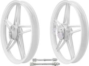 Jeu de jantes 17" en fonte blanche (5 branches) | Peugeot 103 Jeu de jantes 17" en fonte blanche (5 branches) | Peugeot 103