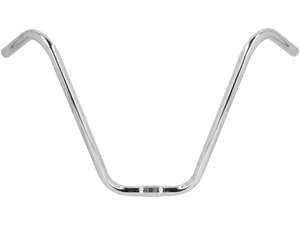 Attacco manubrio 38 cm Apehanger (manubrio a palo) cromato Attacco manubrio 38 cm Apehanger (manubrio a palo) cromato