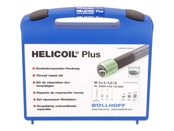 Kit De Réparation De Filetage M2.5x0.45 - 30 Pièces, Inserts Acier Inoxydable + Outils, Pour Aluminium, Machines - 4